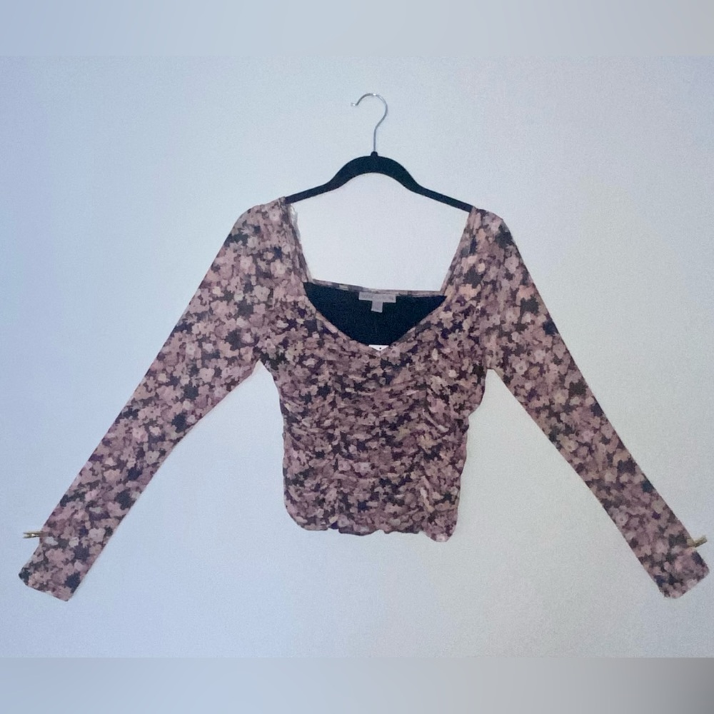 12th Thompson long sleeve floral crop